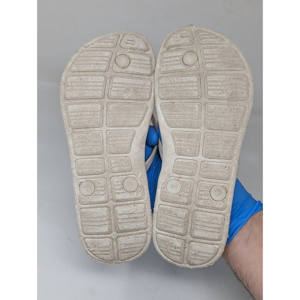 Nike Solarsoft Women's Thong 2 Flip Flop Sandals Size 6 Orange White Athletic - Picture 5 of 6